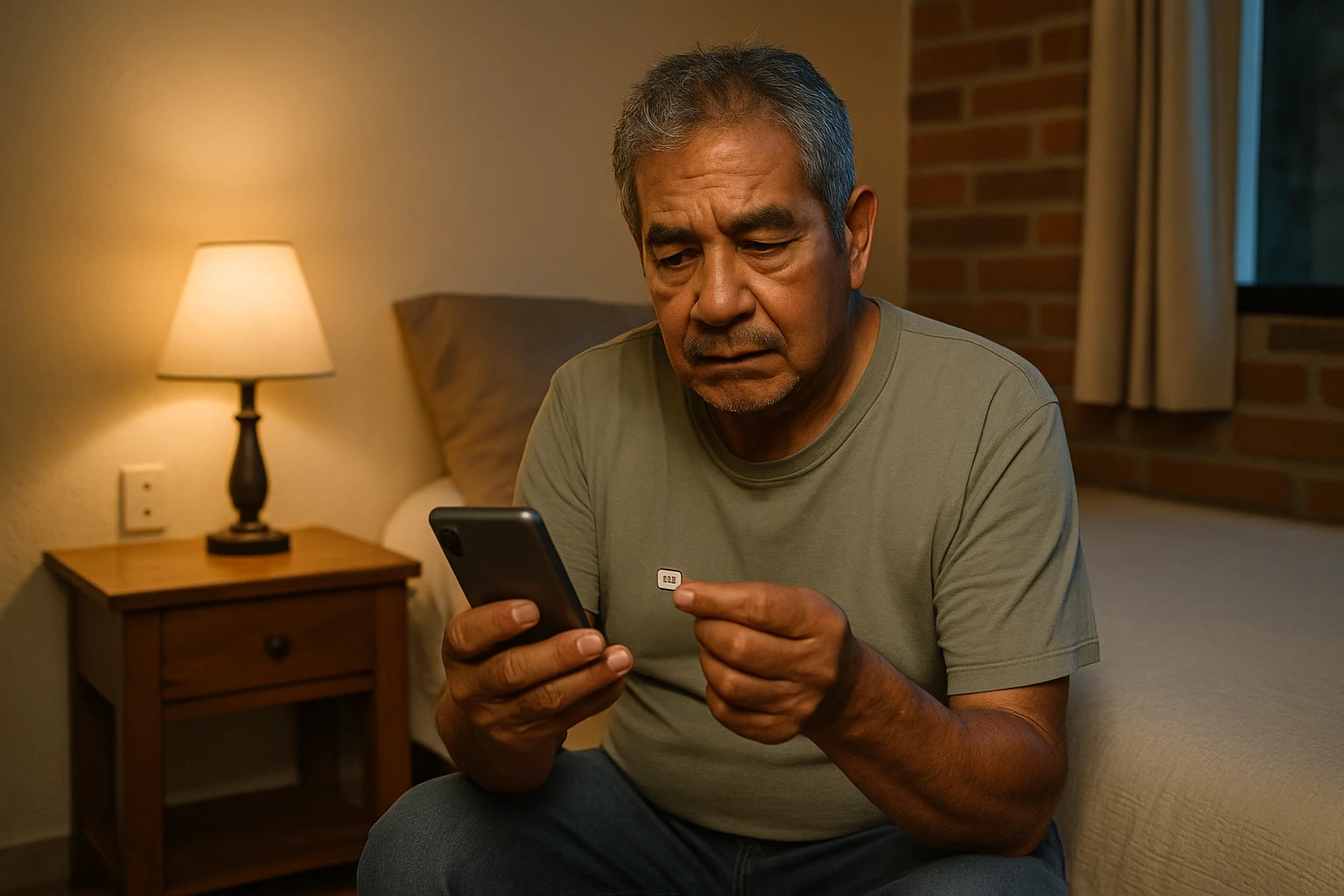 Realistic photo illustrating eSIM