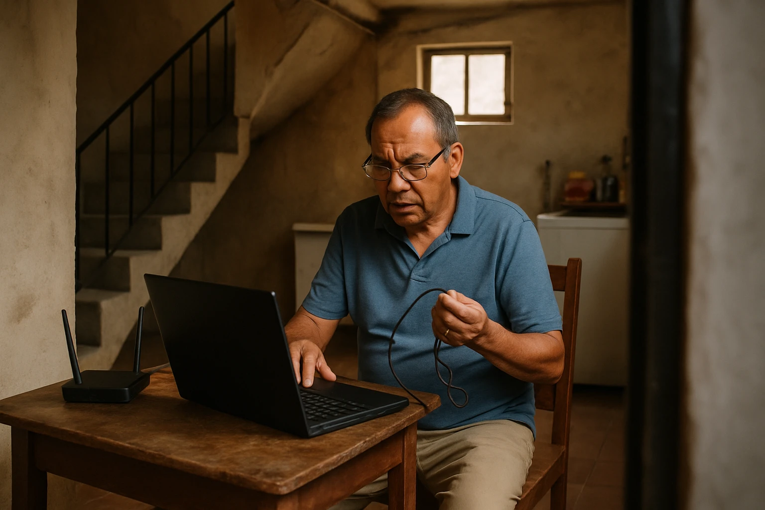 Realistic photo illustrating Compañías de internet en México (cómo comparar sin caer en trampas)